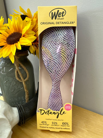 Wet Brush Purple Glitter Waves