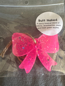 Mini Bow Car Freshie - Pink Butt Naked