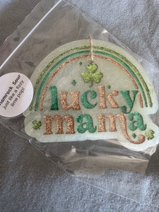 Lucky Mama Car Freshie - Shamrock Sour Gold & Green