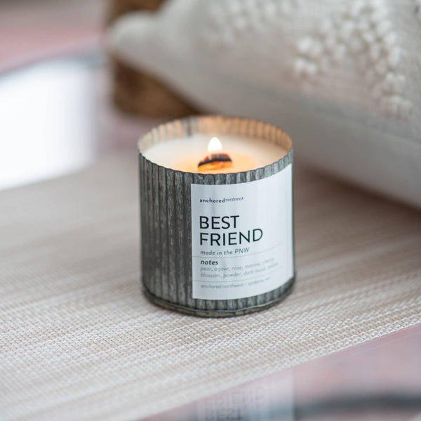 Pumpkin Bliss Wood Wick Rustic Farmhouse Soy Candle: 10oz