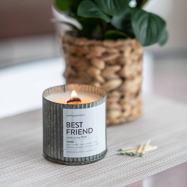 Pumpkin Bliss Wood Wick Rustic Farmhouse Soy Candle: 10oz