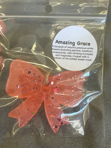 Mini Bow Car Freshie - Amazing Grace