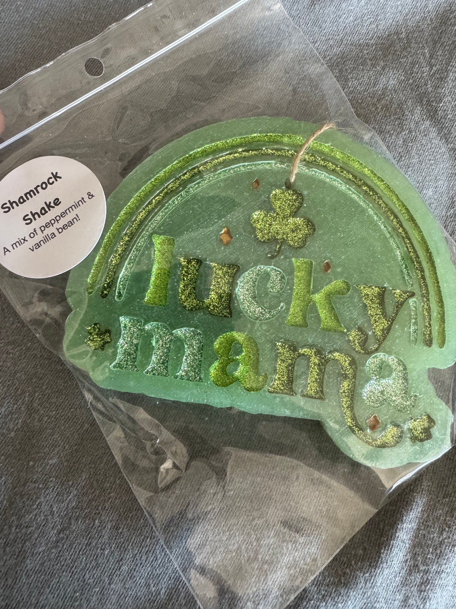 Lucky Mama Car Freshie - Shamrock Shake Green
