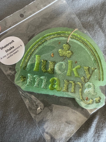 Lucky Mama Car Freshie - Shamrock Shake Green