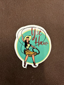 Yee Haw Roping Sticker