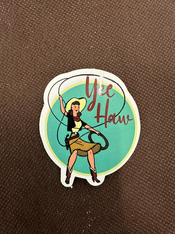 Yee Haw Roping Sticker