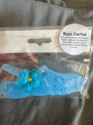 Croc Car Freshie - Baja Catctus Blue