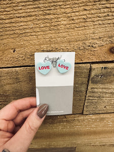 Conversation Heart Earrings