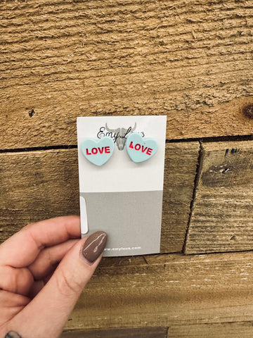 Conversation Heart Earrings