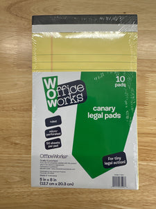 Office Works Legal Pads