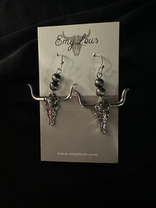 Saddle Ridge Silver Pearl Earrings