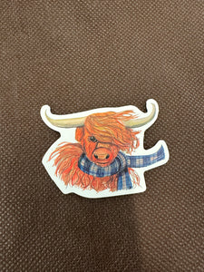 Windswept Highland Sticker
