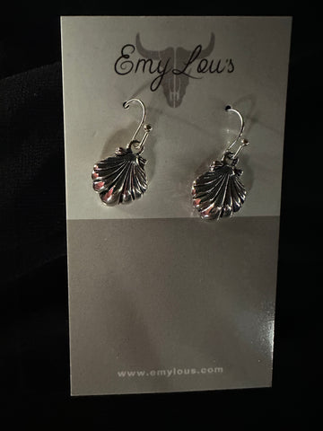 MINT COWRIE BEACH SEASHELL EARRINGS