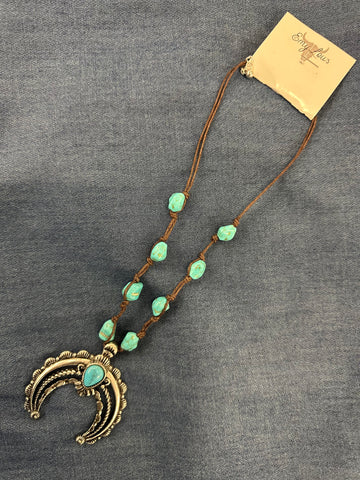 Ridgeland Naja Turquoise Cord Necklace