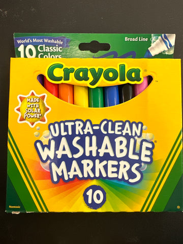 Crayola Broad Line Ultra Clean Washable Markers 10 Count