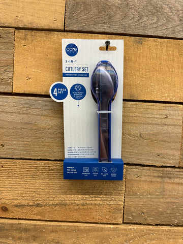 Core Home 3-in-1 Cutlery Set - Blue