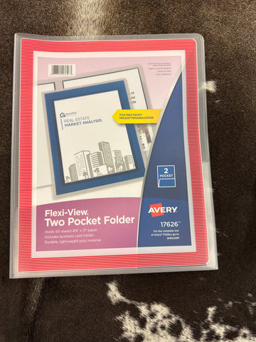 Flexi-View Two Pocket Folder