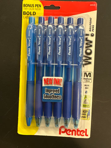 Pentel WOW! Blue Ballpoint Pens