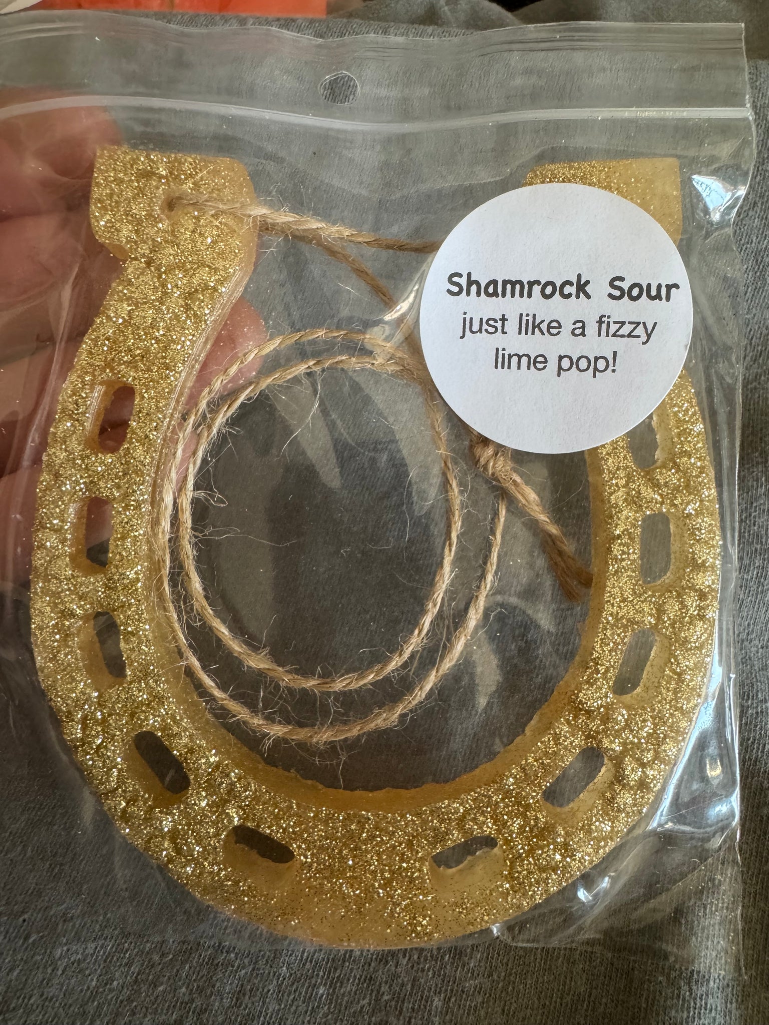 Horseshoe Car Freshie- Shamrock Sour