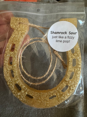 Horseshoe Car Freshie- Shamrock Sour