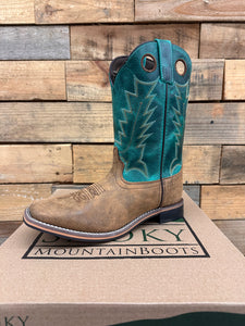 Smoky Mountain Womens Tracie Turquoise Boot