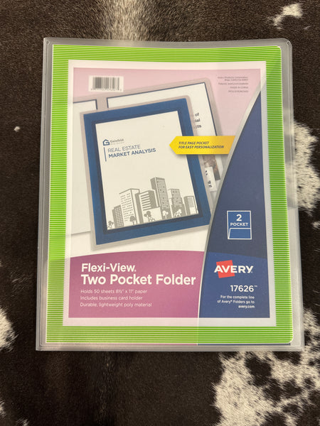 Flexi-View Two Pocket Folder