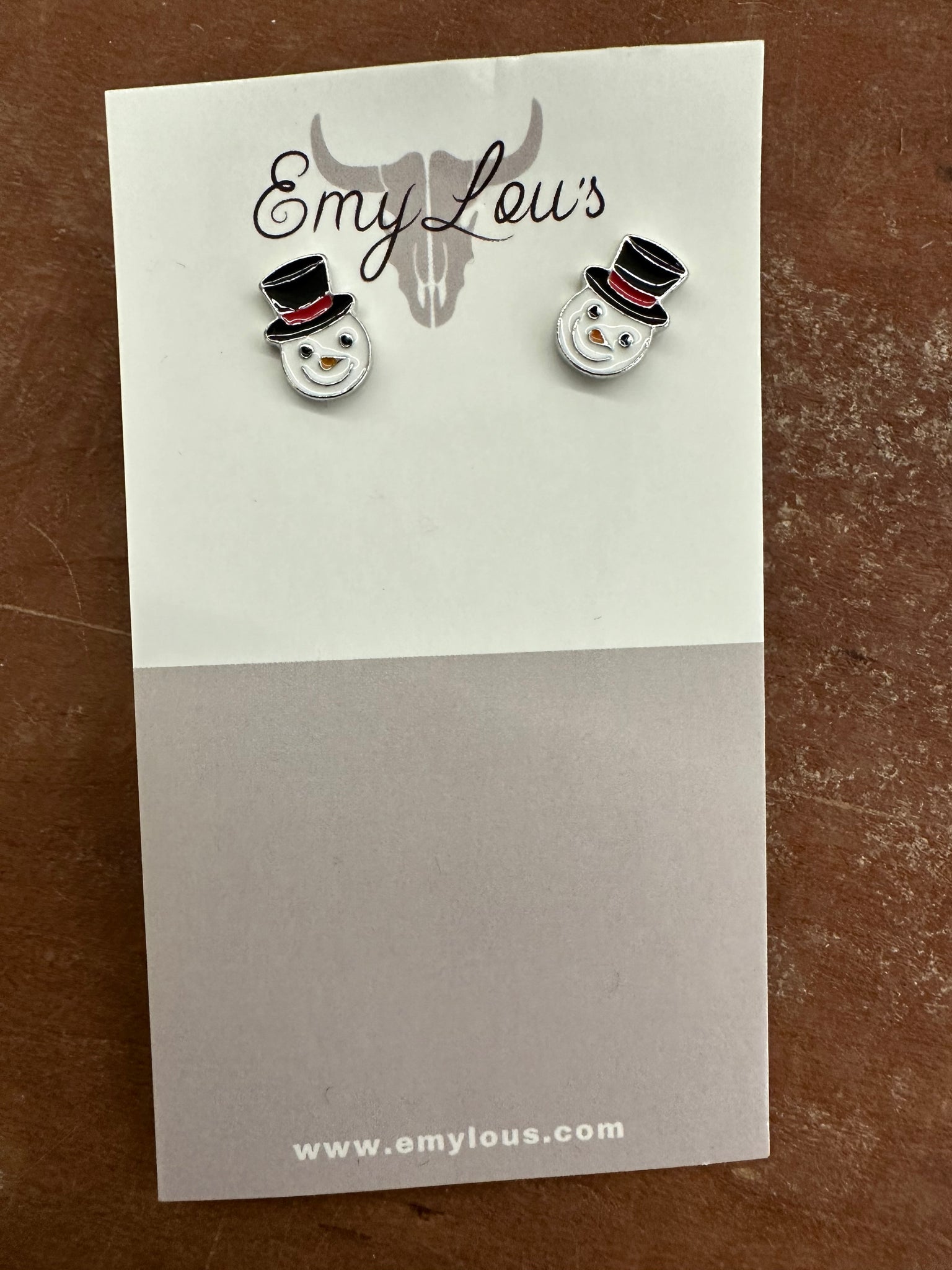 Snowman Head Earrings