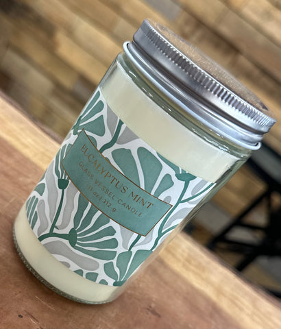 Eucalyptus Mint Glass Vessel Candle