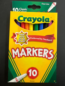 Crayola Fine Line Markers 10 Count