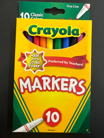 Crayola Fine Line Markers 10 Count