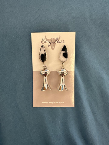 White Leopard Kaydee Earrings