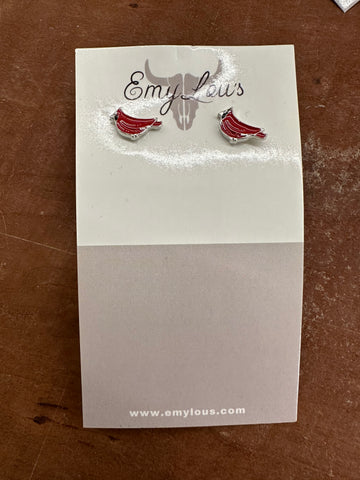 Cardinal Earrings