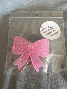 Mini Bow Car Freshie - Pink Diva