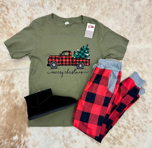 Buffalo Plaid Pajama Joggers