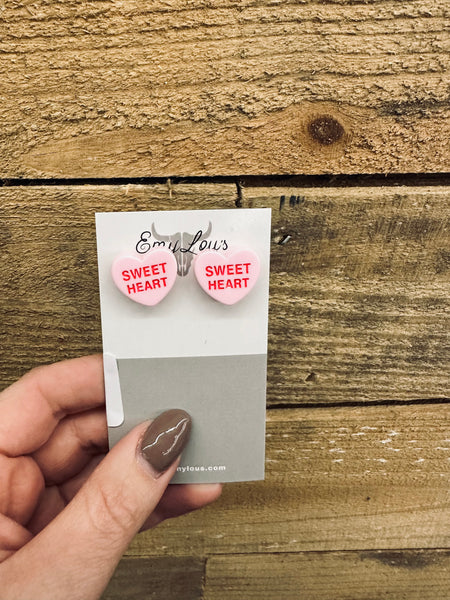 Conversation Heart Earrings