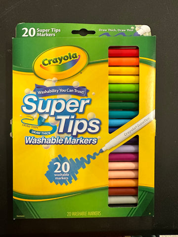 Crayola Super Tips Washable Markers 20 Count