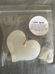 Mini Heart Car Freshie - Love Spell