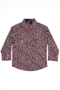 Rodeo Clothing Kid's Western Button-Down Printed Shirt