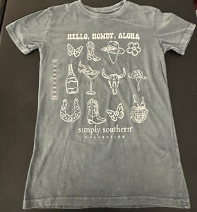 Simply Southern Hello, Howdy, Aloha Tee