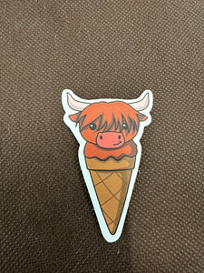 Highland Ice Cream Sticker