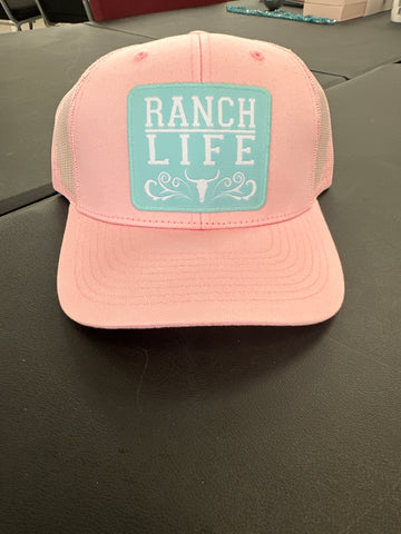 Ranch Life Pink Snapback Cap