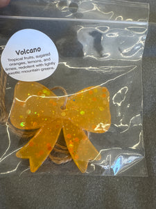 Mini Bow Car Freshie - Volcano