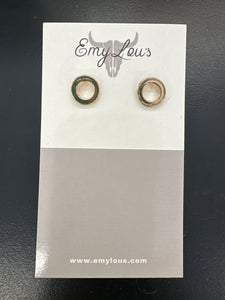 Simply Southern Gold Thick Circle Stud