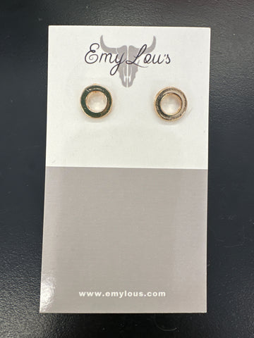 Simply Southern Gold Thick Circle Stud