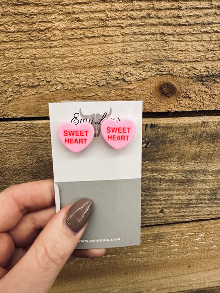 Conversation Heart Earrings