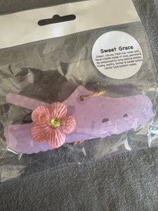 Purple Croc Car Freshie - Sweet Grace
