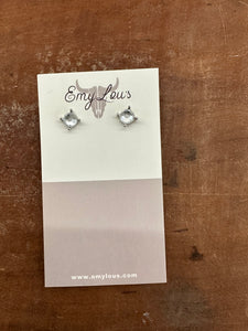 White Silver Studs