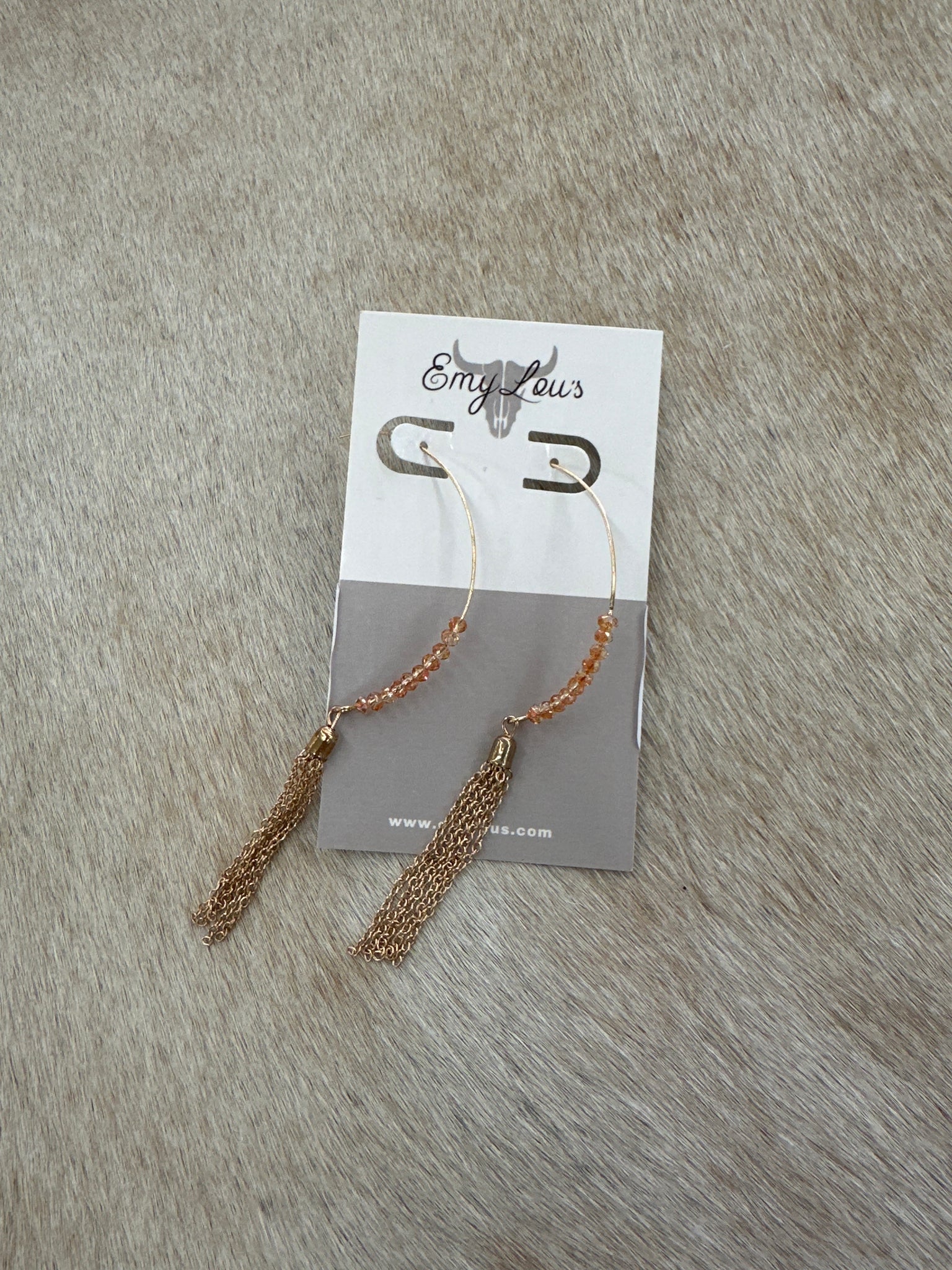 Rose Gold Dangle Earrings