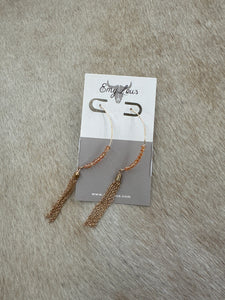 Rose Gold Dangle Earrings