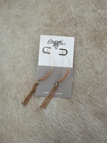 Rose Gold Dangle Earrings